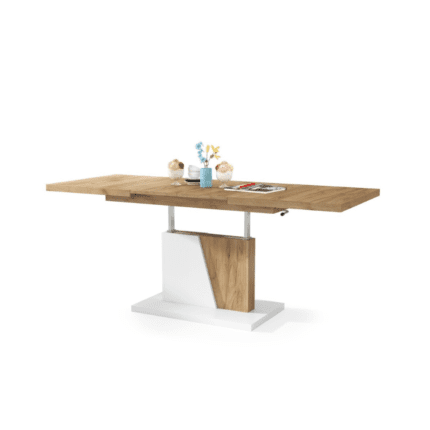 GRAND NOIR 2-i-1 Bord i Gylden Craft Eg & Hvid | Moouey