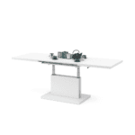 Sofabord og spisebord i ét med pneumatisk løft