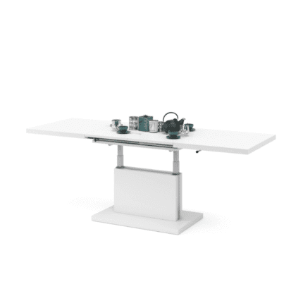 Sofabord og spisebord i ét med pneumatisk løft