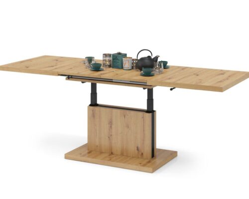 2-i-1 sofabord og spisebord med pneumatisk løft