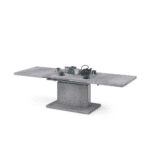 ASTON bordet i beton-look udtrukket til 200 cm med plads til hele familien.