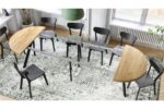 Rundt spisebord på 110 - 330 cm - udtræksbord