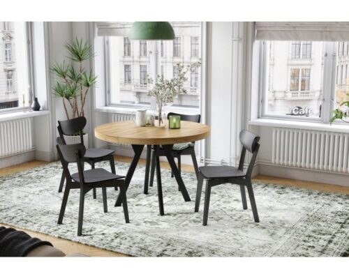 Rundt spisebord på 110 - 330 cm - udtræksbord