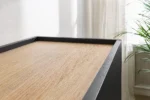 Moderne tv-bænk på 170 cm med 3 låger og soft-close funktion - Sort