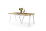 Spisebord med udtræk 180-230-280-330 cm x 90 cm x 76 cm - udtræksbord
