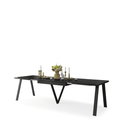 AVERY Matsort Spisebord 140-290 cm | Moderne Loft-stil