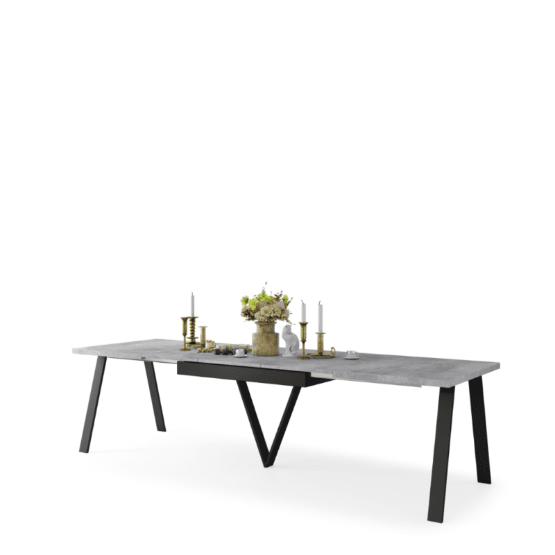AVERY Spisebord 140-290 cm eller 180-330 cm Beton-look | Industriel Stil