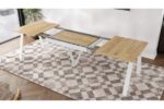 AVERY Spisebord 140-290 cm udtræksbord med varmt træ-look