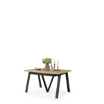 AVERY Spisebord 180-330 cm | Gylden Eg & Sort | Moouey