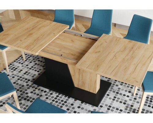 Spisebord med synkront udtræk