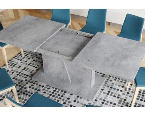 NOBLE NOIR Spisebord 160-218 cm - Spisebord med synkront udtræk