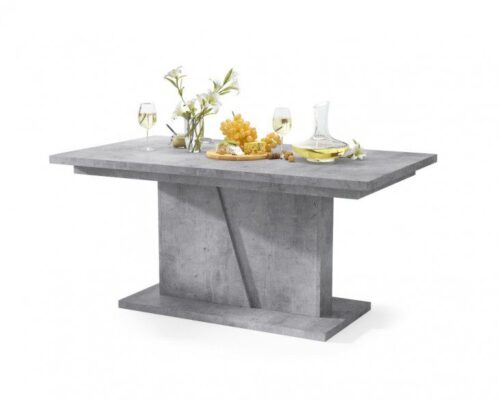 NOBLE NOIR Spisebord 160-218 cm - Spisebord med synkront udtræk