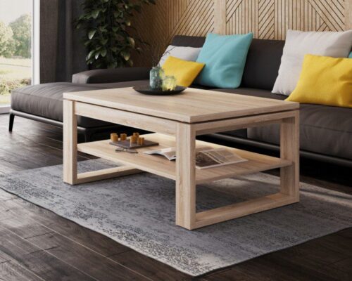 NUO – moderne hæve-/sænke sofabord 110 cm - Sonoma EG