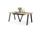 Spisebord - udtræksbord 140-290 cm - metalben