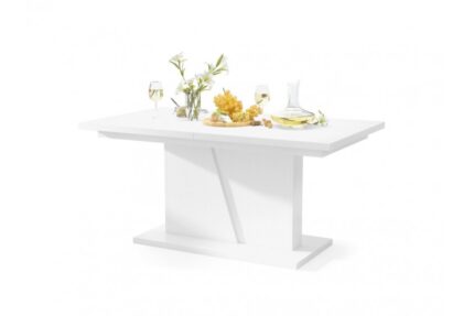 NOBLE NOIR Spisebord 160-218 cm - Spisebord med synkront udtræk