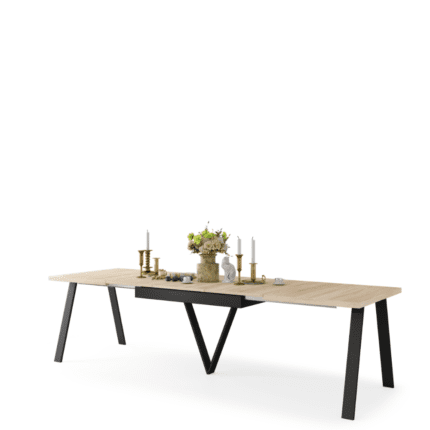 Spisebord med udtræk