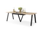 Spisebord - udtræksbord 140-290 cm - metalben