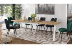 Spisebord med udtræk 180-230-280-330 cm x 90 cm x 76 cm - udtræksbord