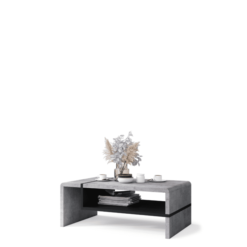 FOLK – moderne sofabord i beton-look og sort
