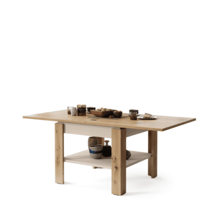 Sofabord i Artisan Eg & Champagne-Beige