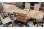 Spisebord PIANO Craft Eg Sort 120 - 160 - 200 cm - Billede 5