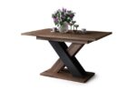 Spisebord KARO Brun Eg Sort 140-180 cm - Billede 2