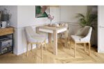Spisebord FONTE Sonoma Eg Hvid - Billede 6