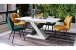 Spisebord KARO Hvid Sort 140-180 cm - Billede 7