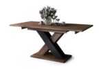 Spisebord KARO Brun Eg Sort 140-180 cm - Billede 3