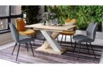 Spisebord KARO Sonoma Eg Hvid 140-180 cm - Billede 6