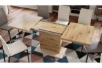 Spisebord PIANO Artisan Eg Beige 120 - 160 - 200 cm - Billede 5