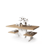 Moderne sofabord med hylder