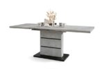 Spisebord PIANO Lys Beton Sort 120 - 160 - 200 cm - Billede 2
