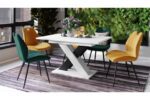 Spisebord KARO Hvid Sort 140-180 cm - Billede 9