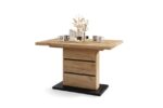Spisebord PIANO Craft Eg Sort 120 - 160 - 200 cm - Billede 4
