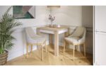 Spisebord FONTE Sonoma Eg Hvid - Billede 4