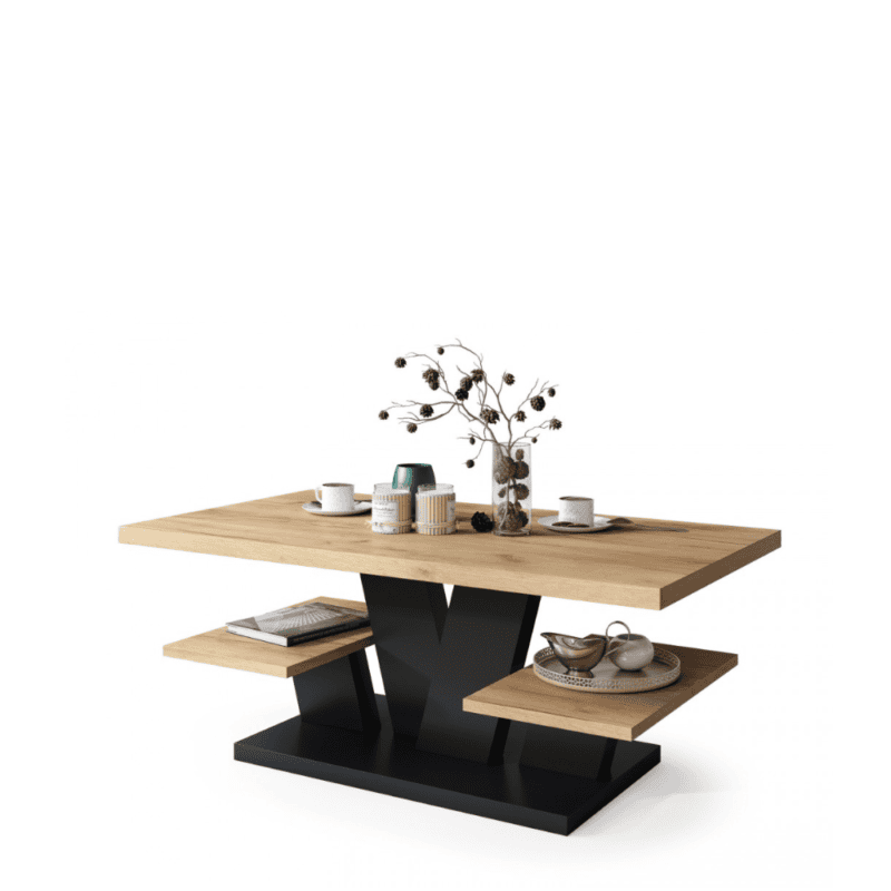 Moderne sofabord med hylder