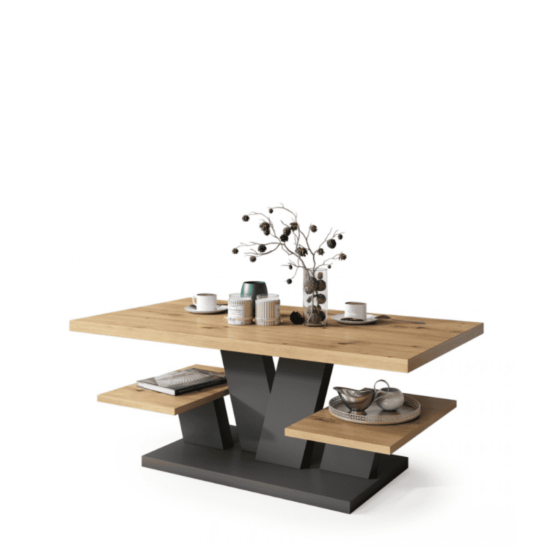 VIVA Sofabord | Artisan Eg & Antracit | Moouey