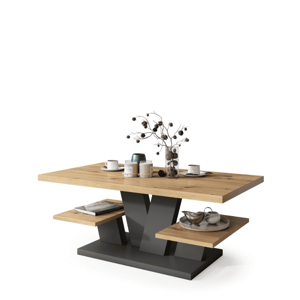 VIVA Sofabord | Artisan Eg & Antracit | Moouey