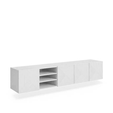 Væghængt TV-bænk 200 cm
